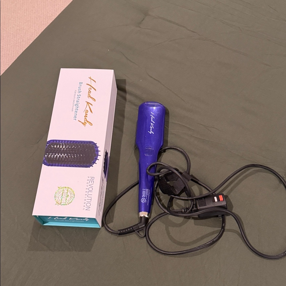 Herstyler Blue Hair Straightening Brush